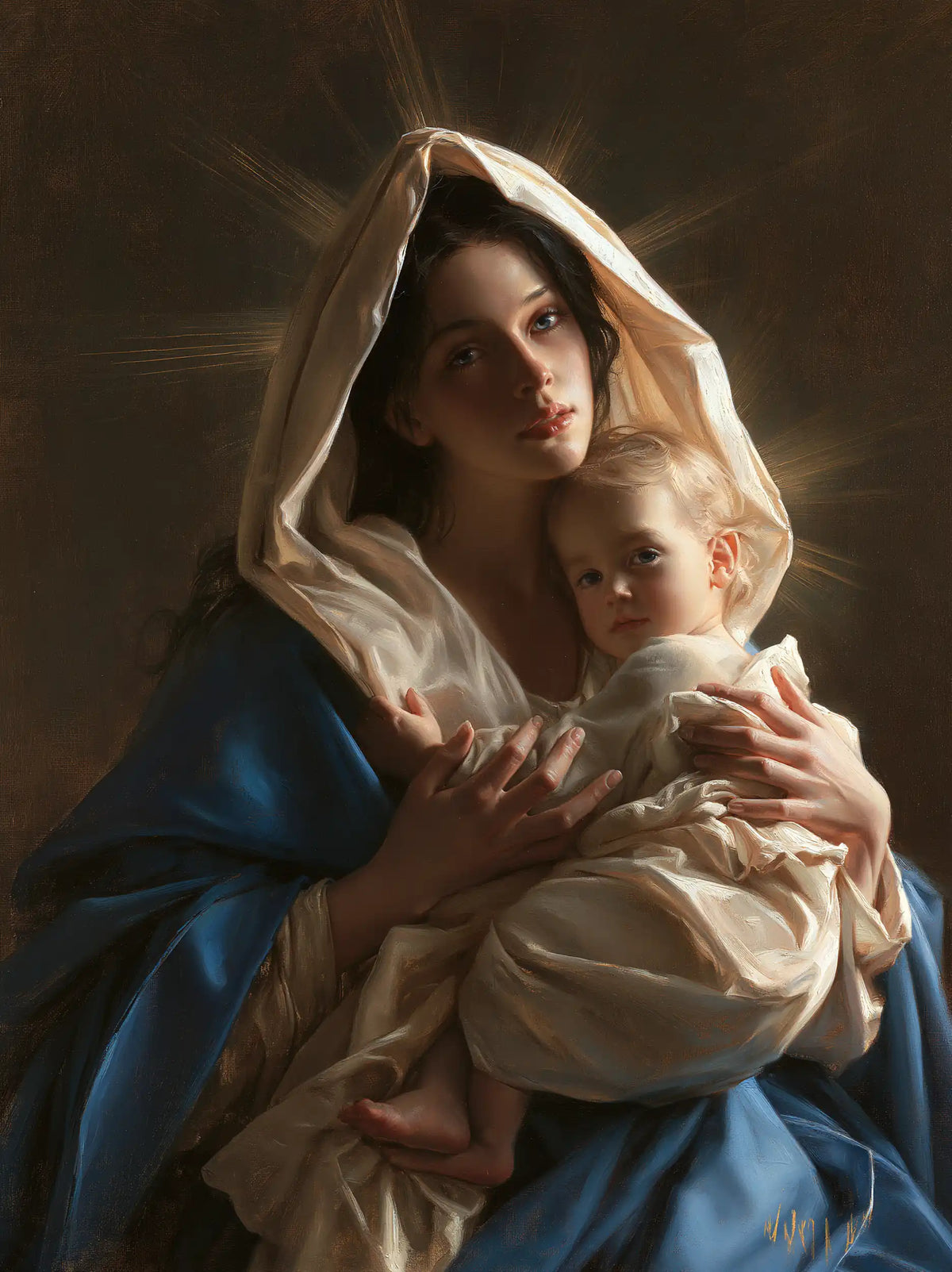 La Vierge à l’Enfant — La Petite Présence contre le regard lointain