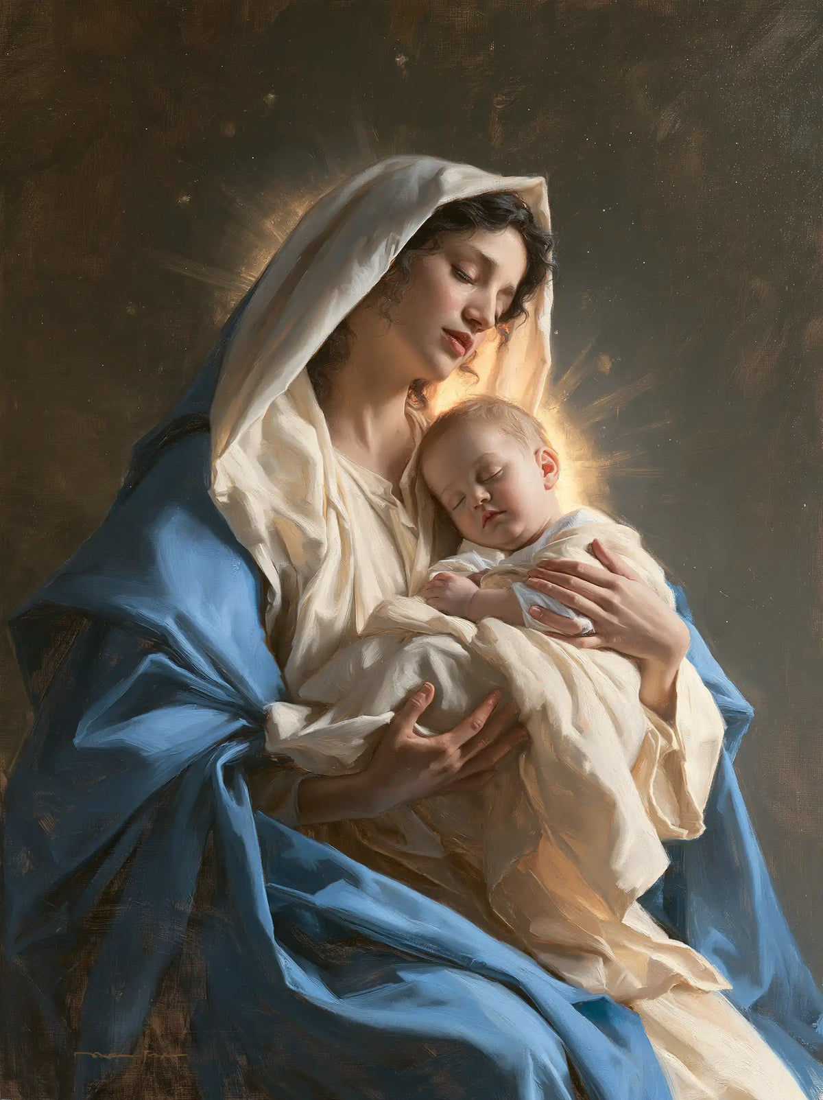 La Vierge à l’Enfant — Le Dormeur sous les étoiles discrètes