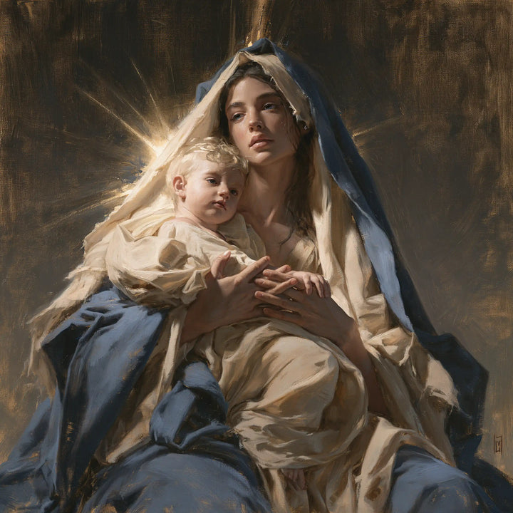Virgin Mary and Child Jesus - Mary Presenting the Child Jesus · Square n° 7