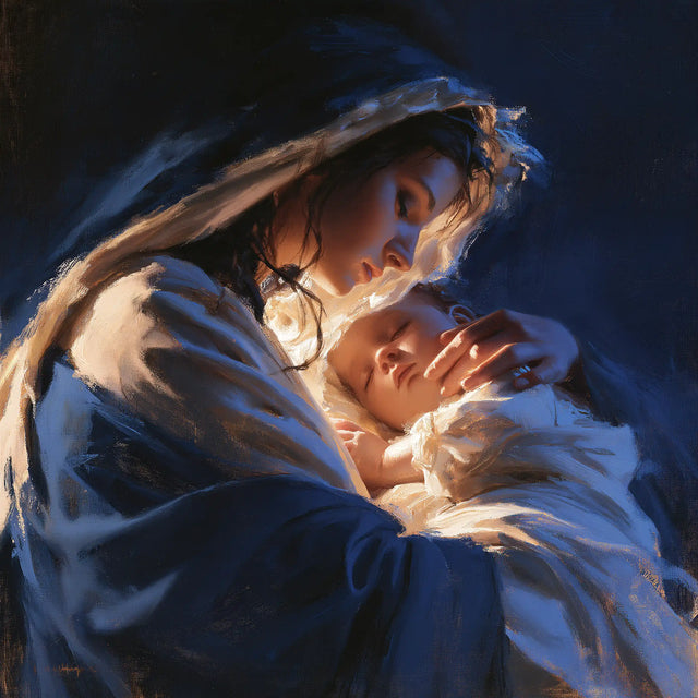 La Vierge à l’Enfant — La Main sur le front dans la nuit douce