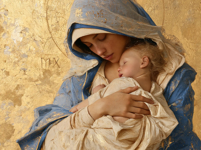 La Vierge à l’Enfant — Le Songe sous le capuchon aux signes d’or