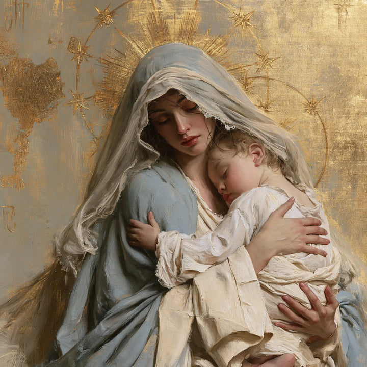 La Vierge à l’Enfant — Le Songe sous les rayons patinés