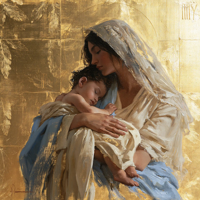 La Vierge à l’Enfant — La Petite Jambe au seuil de l’or sombre