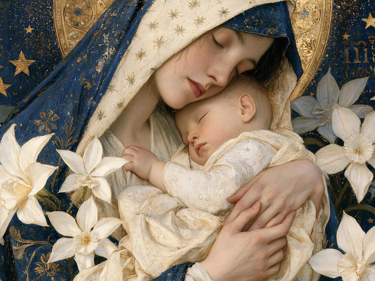 La Vierge à l’Enfant — La Tendresse sous la doublure étoilée