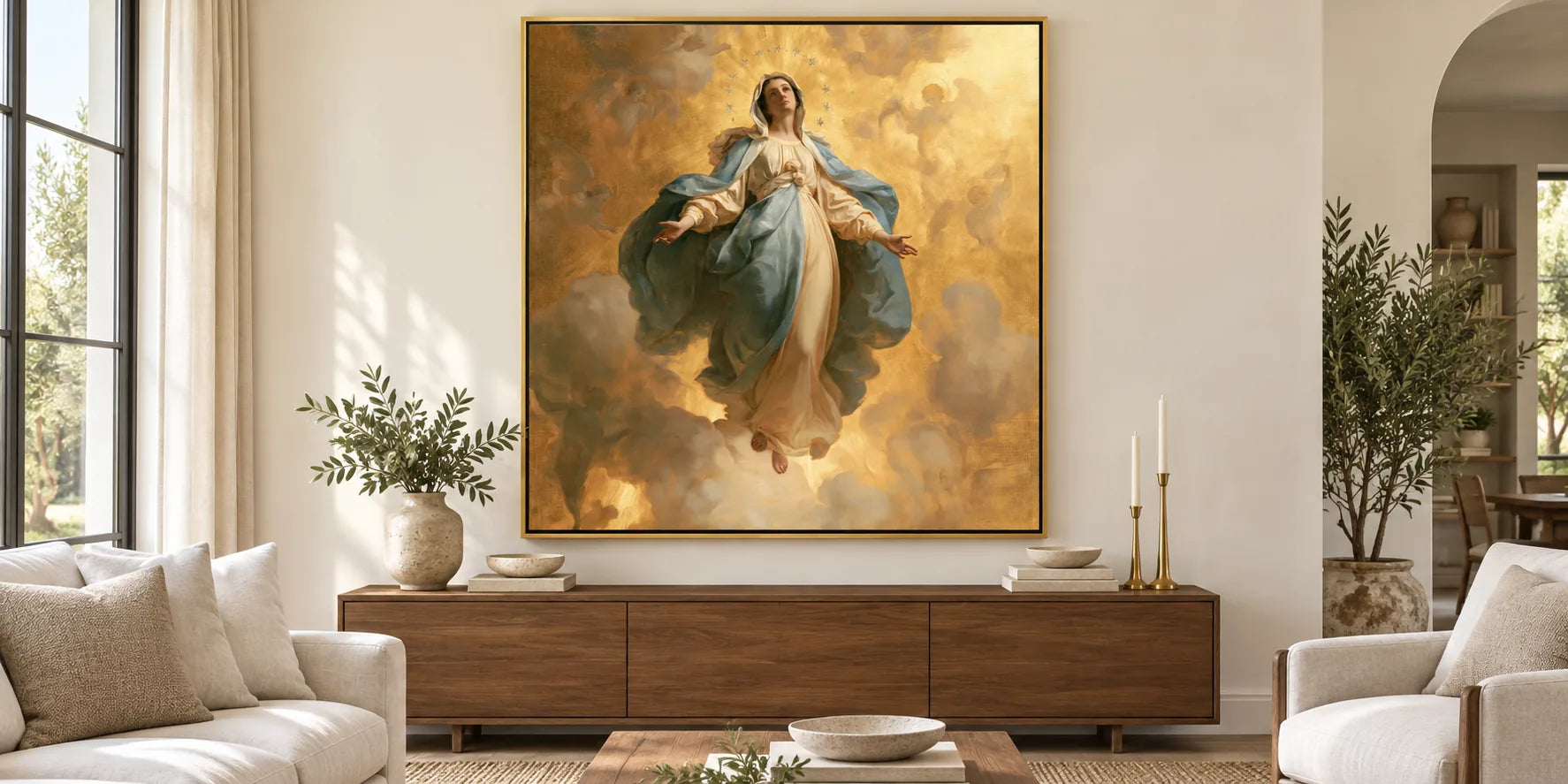 L’Assomption de Marie - Marie portée par les anges