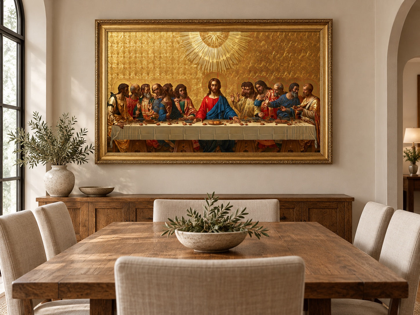 La Cène dans la salle à manger